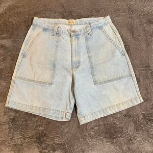 St John's bay Light Wash Denim Baggy Shorts with big‎ pockets